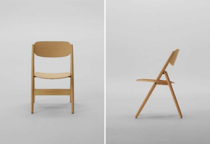 Designed by Naoto Fukasawa, the Folding Chair is $1,200 CAD ($940 USD) from Mjölk.