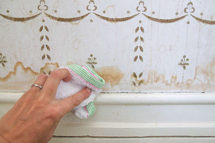 Your Weekend Project: How to Remove Water Stains from Wallpaper