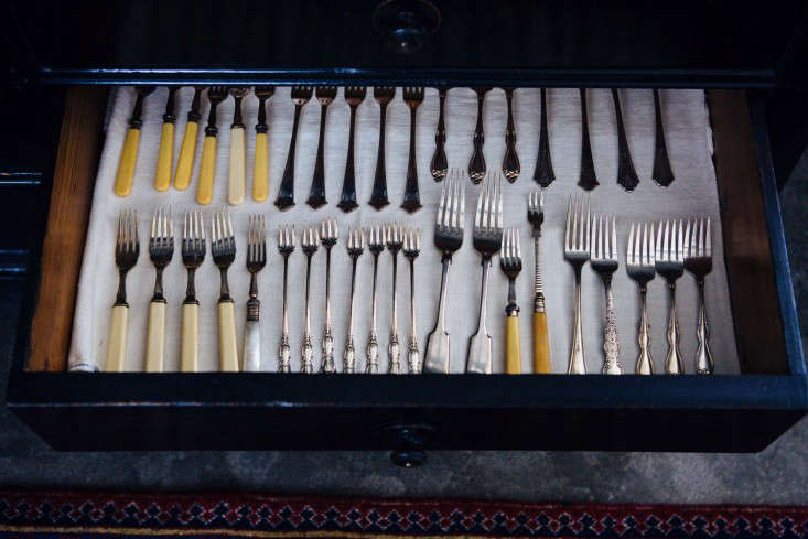 Antique Flatware Storage Box, Cutlery Organization, English