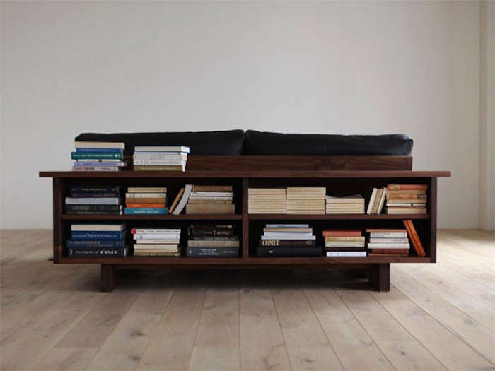 Hirashima Caramella Bed with Bookcase