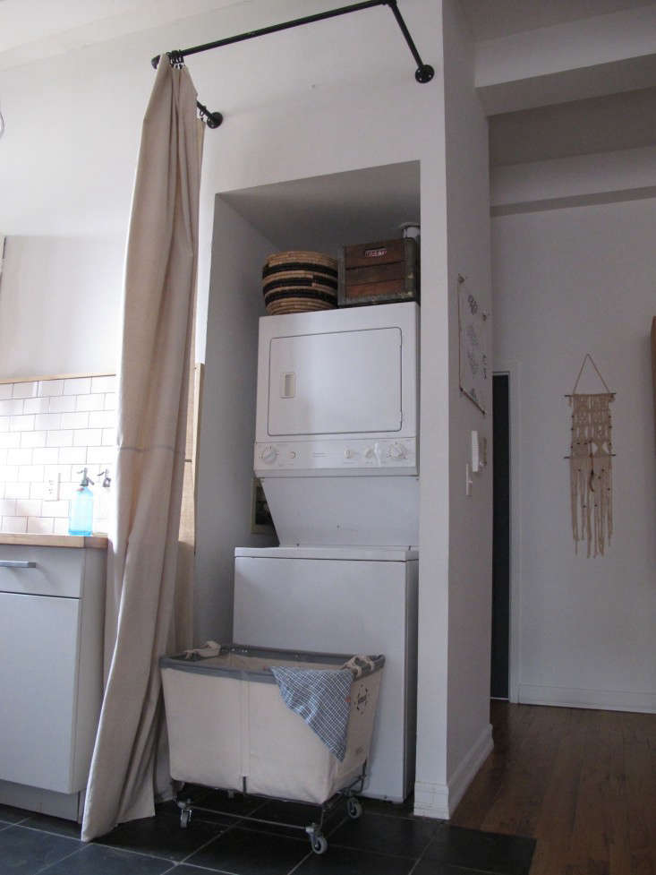 Myles and his wife were “stoked” to finally have their own washing machine and dryer, but they didn’t want to look at it–so he built the $65 Laundry Closet, Renter’s Edition.