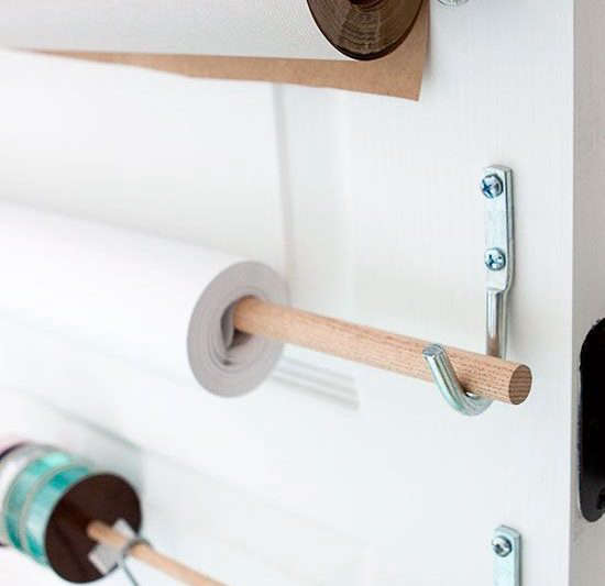 7 Quick Fixes: Wrapping Paper Storage Stations - The Organized Home