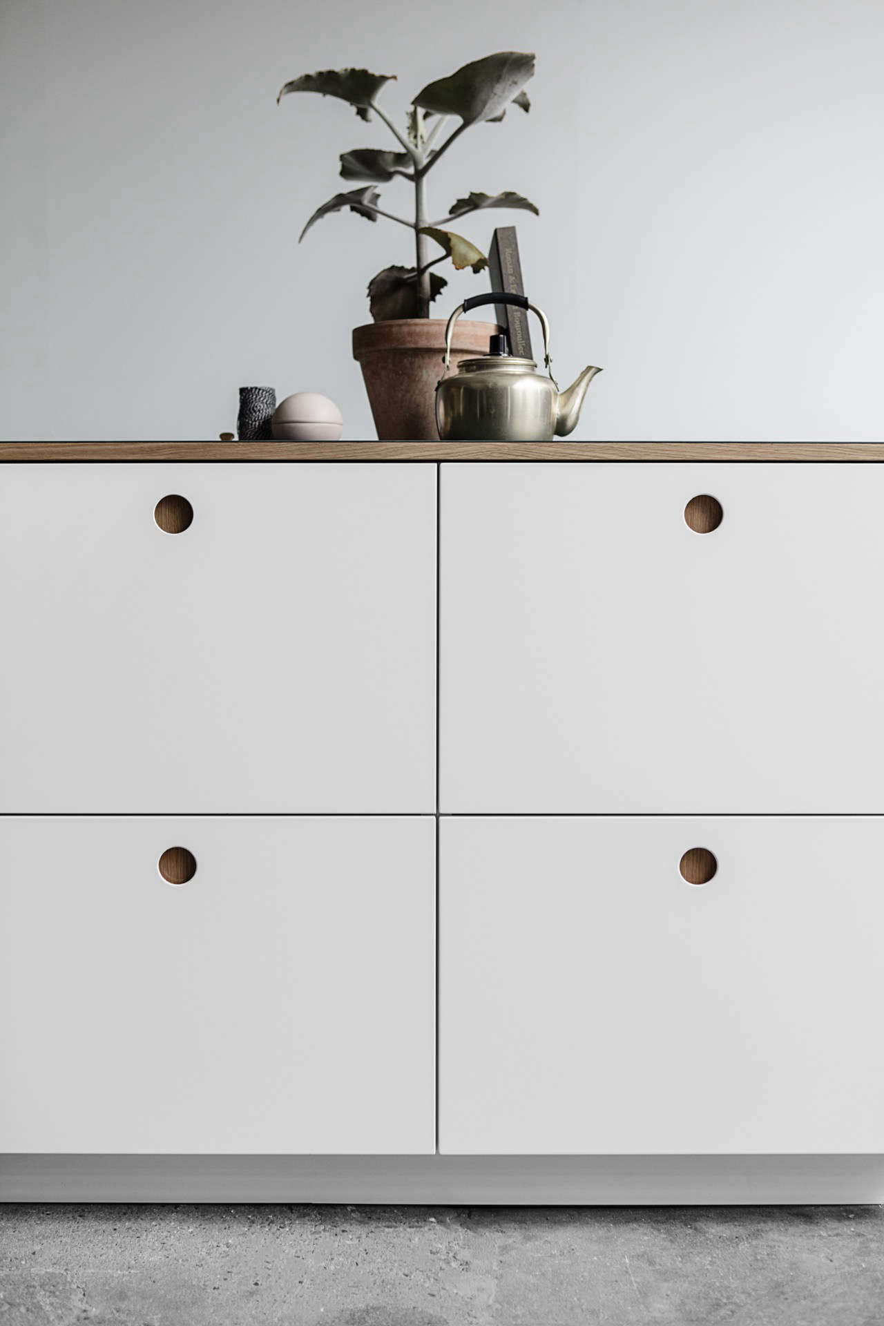 Ikea hack: the Basis kitchen from Reform made with Ikea cabinets and Reform's fronts and counters | Remodelista