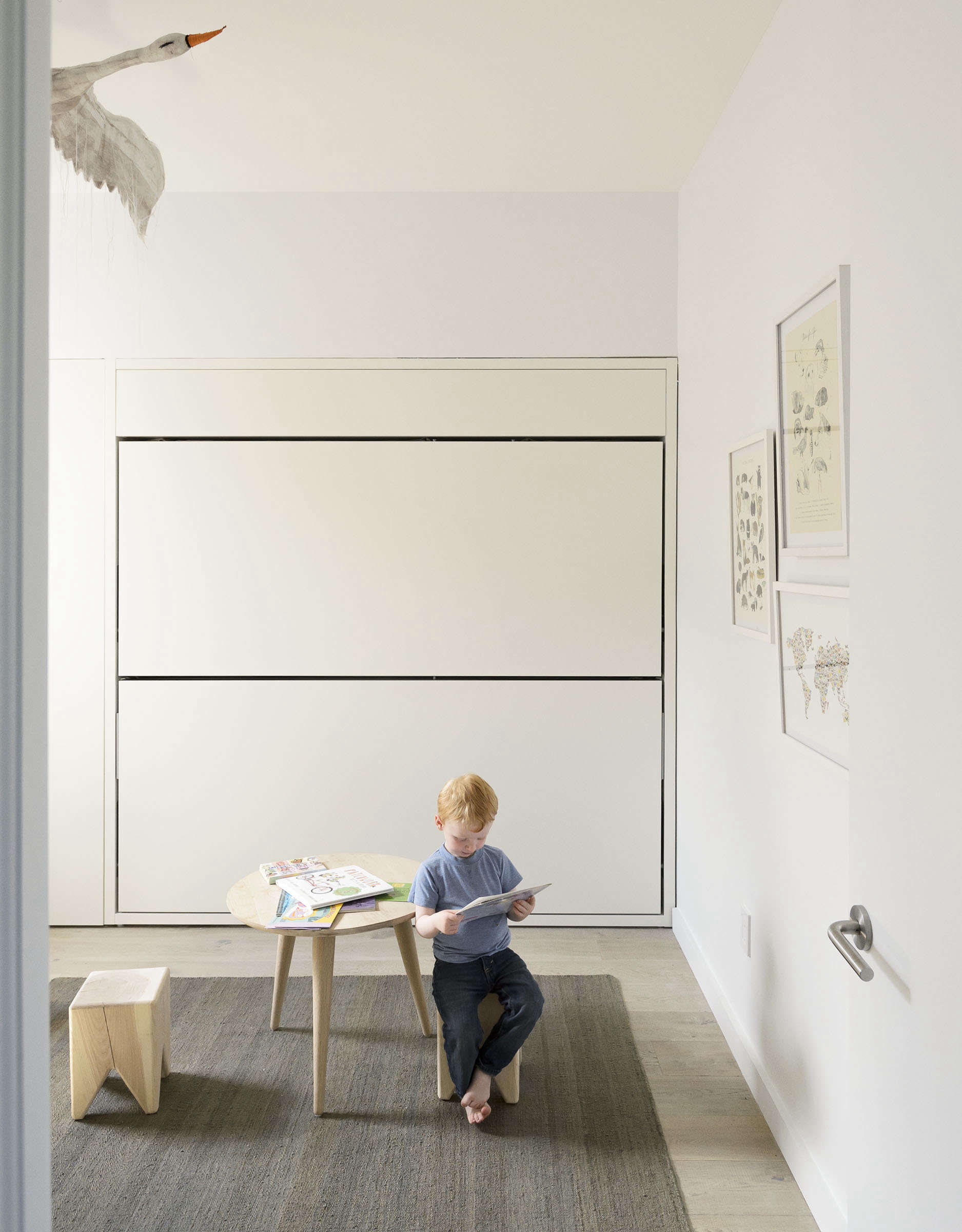 Kid's room solution: Murphy bed bunkbed folded up, Matthew-Williams-photo | Remodelista