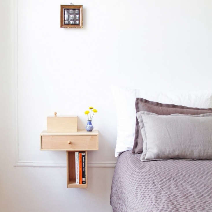 Pelle Bedside Console in Maple