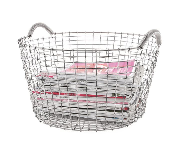 Swedish Wire Basket with Side-Handles