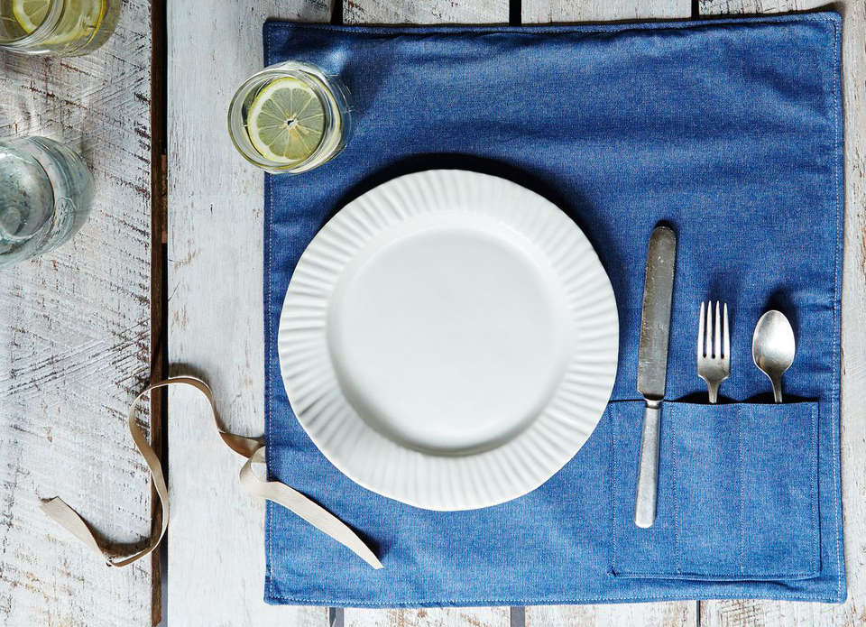 Food52 Denim Flatware Pocket Tablemat