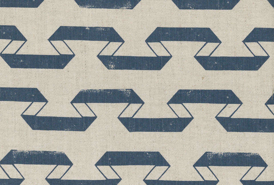 Lindsay Alkers Palmira Indigo Fabric