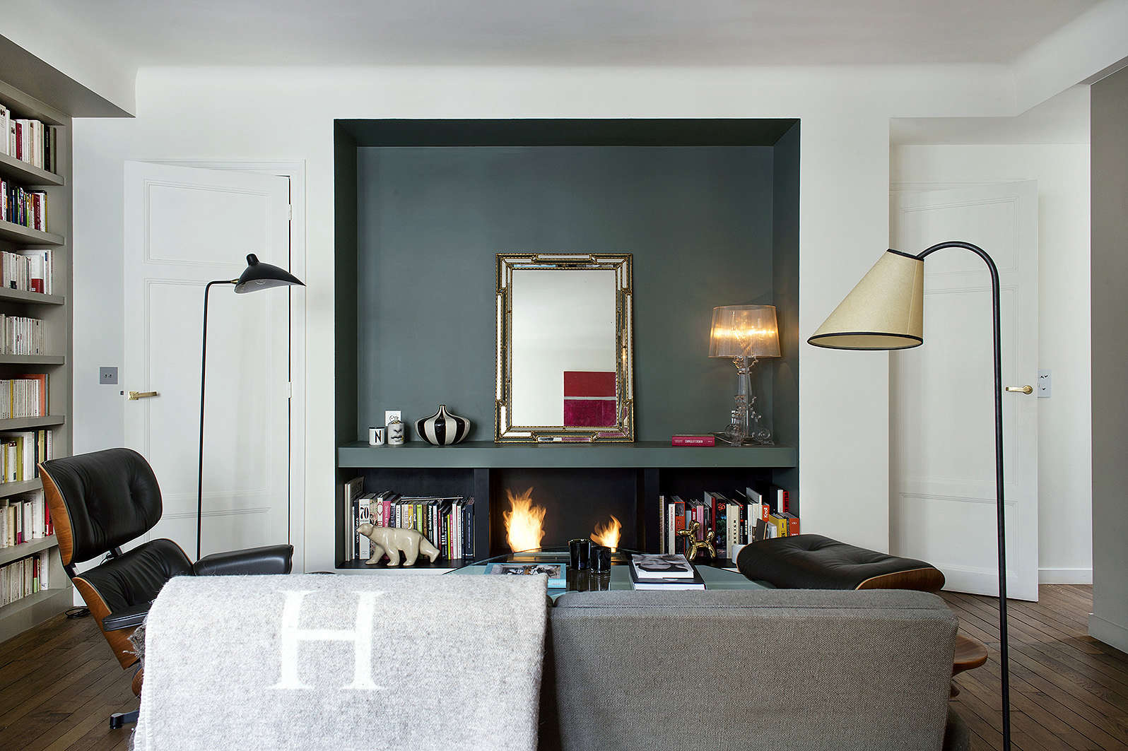 Modern Small Apartment Living Room Paris By Philippe Harden