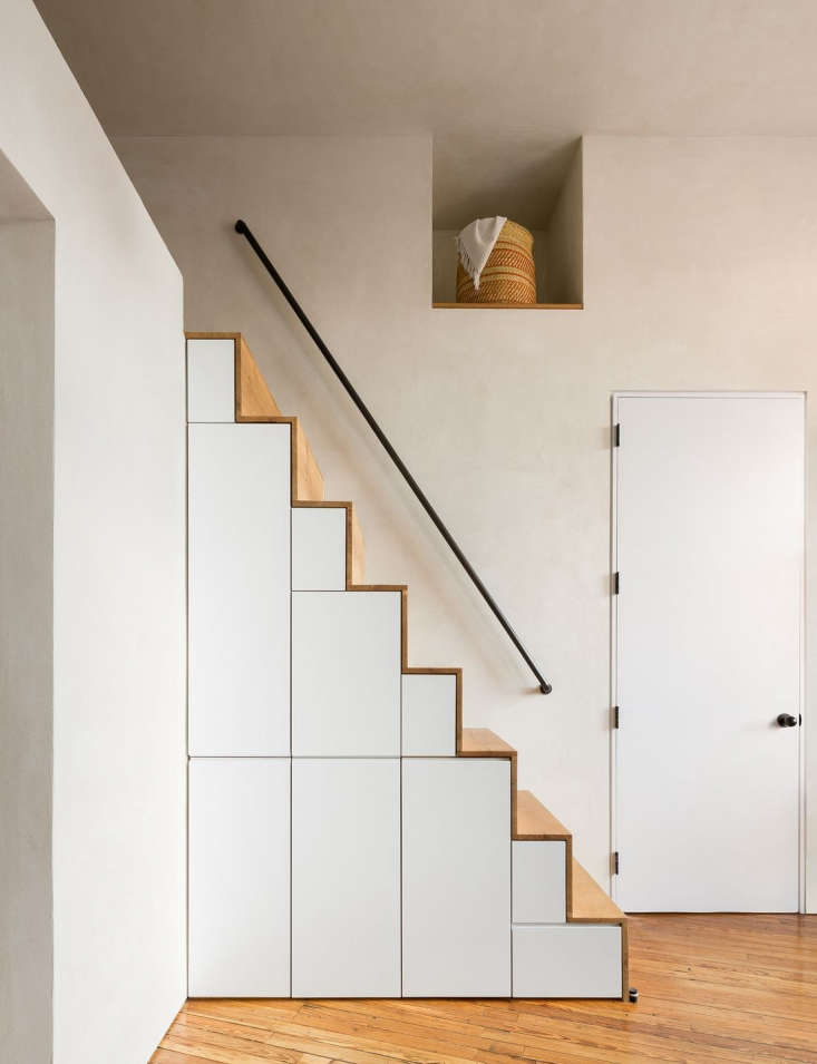 Storage staircase in a Gramercy Park apartment remodel