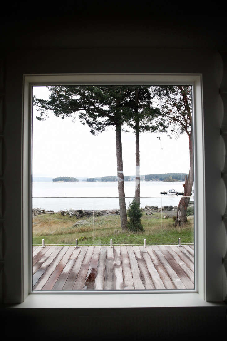 San Juan Island cabin view or Roche Harbor. Photo by Belathee