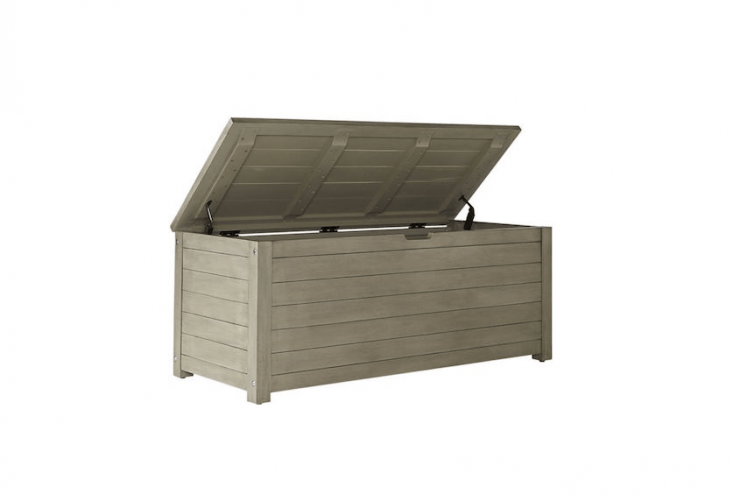 outdoor storage bench from CB2