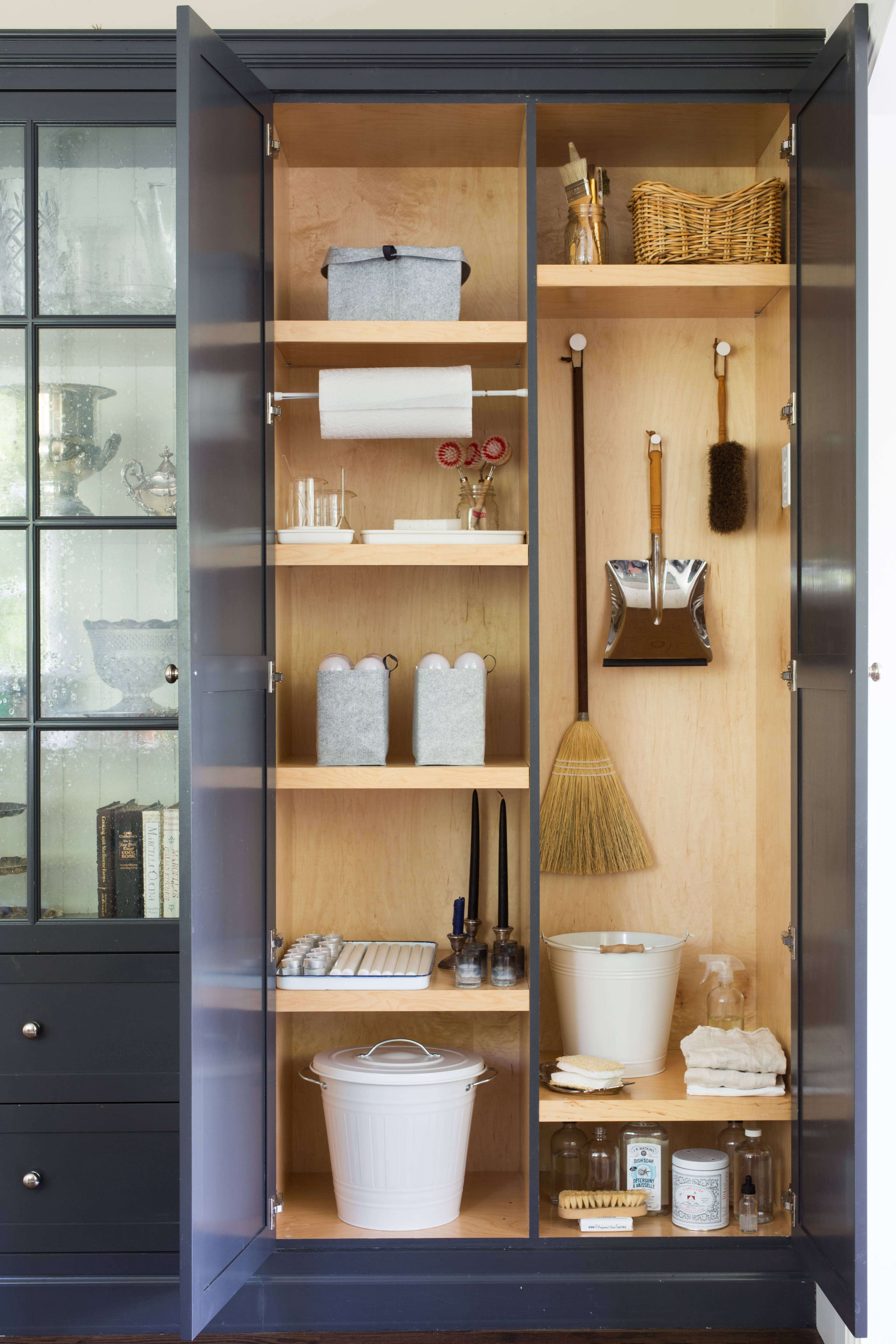 utility closet storage organization shelves