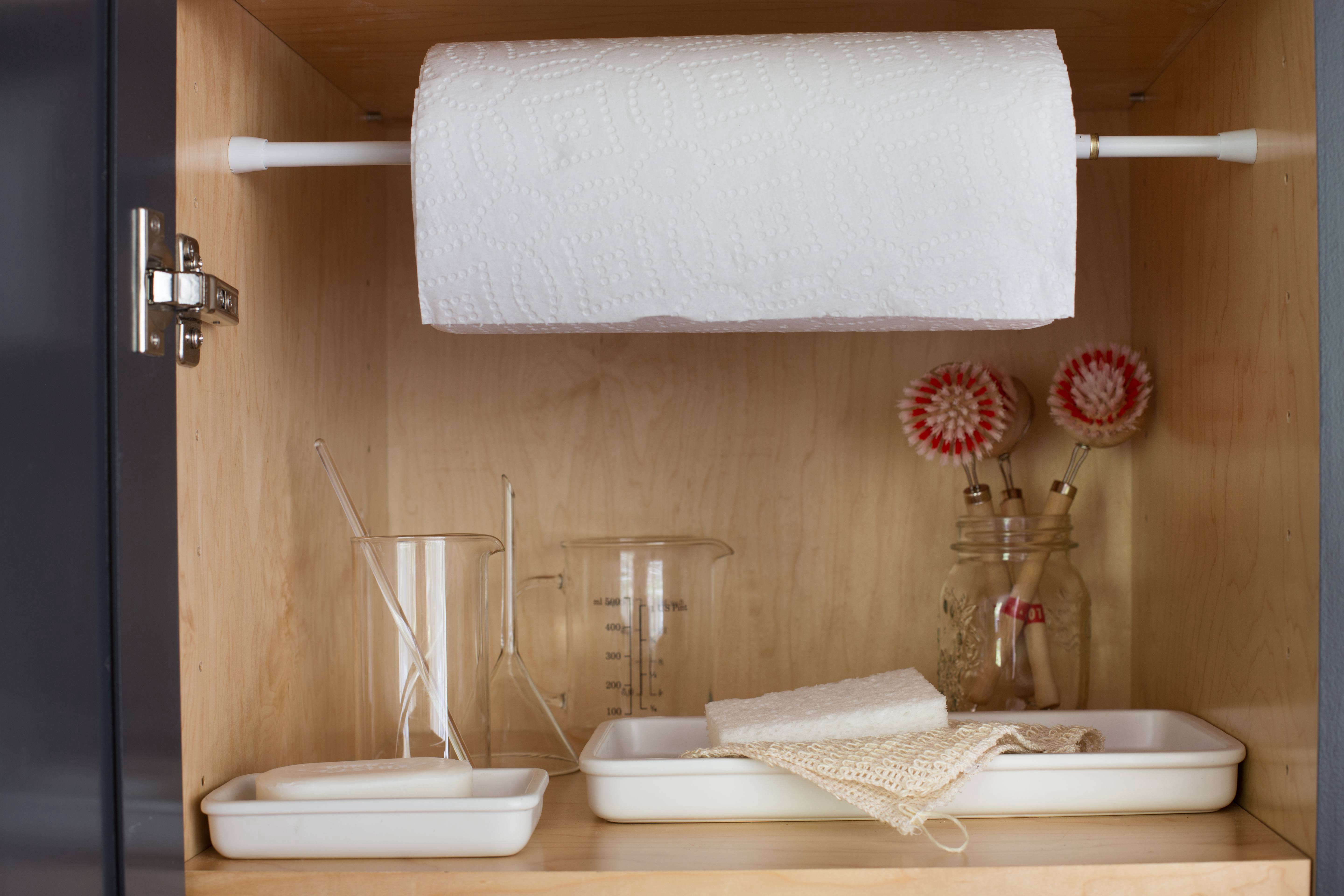 utility closet storage organization shelves by Mimi giboin