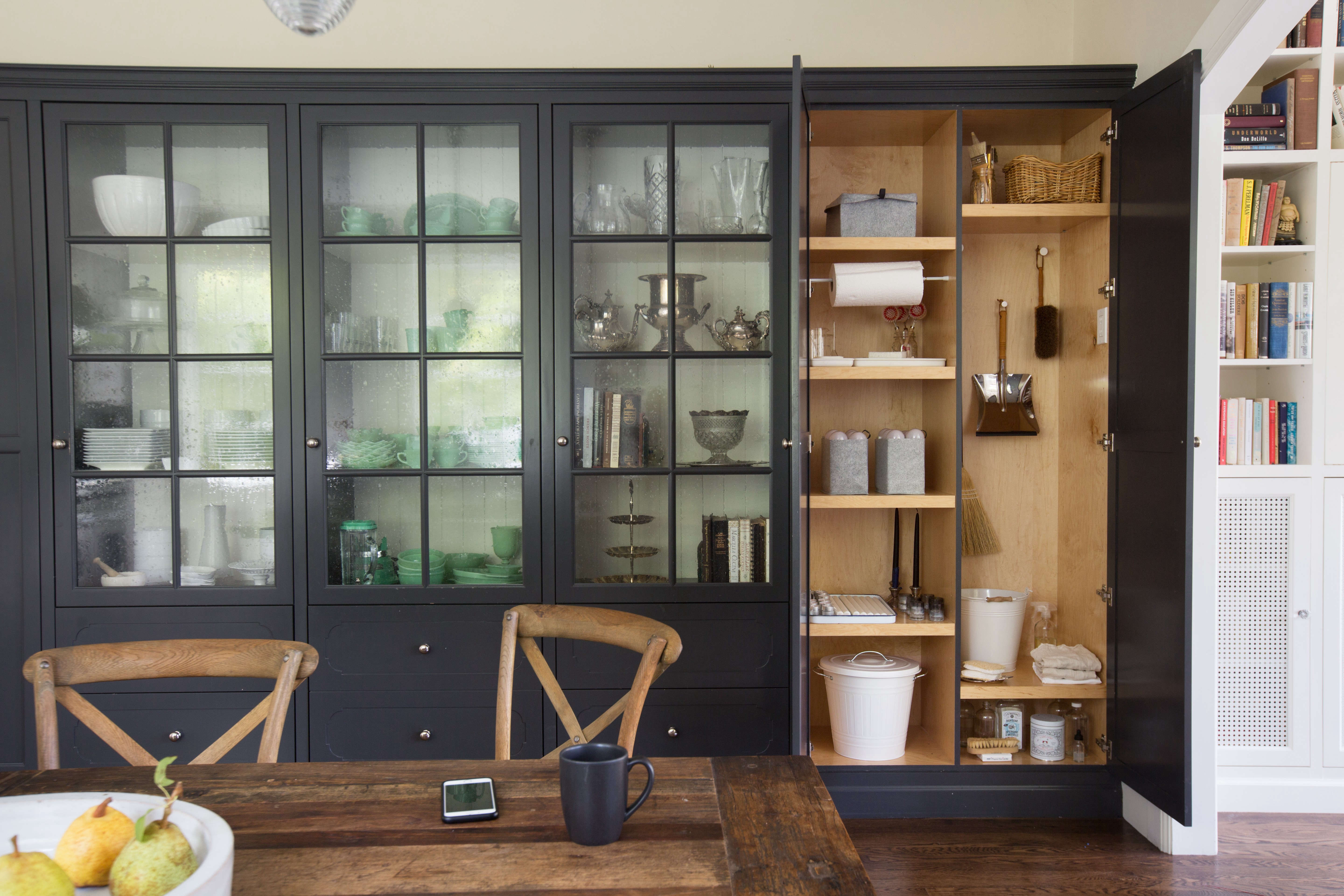 utility closet storage organization shelves by Mimi giboin