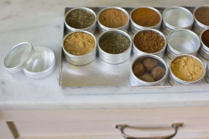 spice drawer containers storage by Mimi Giboin