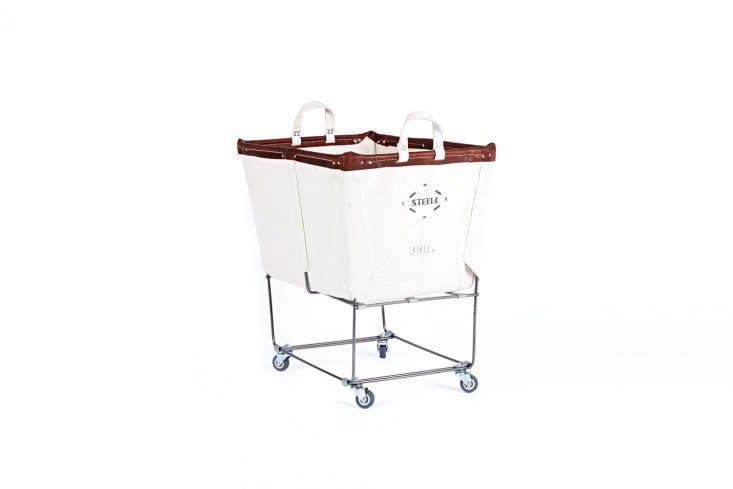 Bushel Steele Canvas Laundry Bin