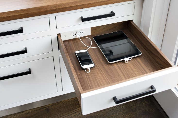 Docking Drawer in-drawer charging outlet.