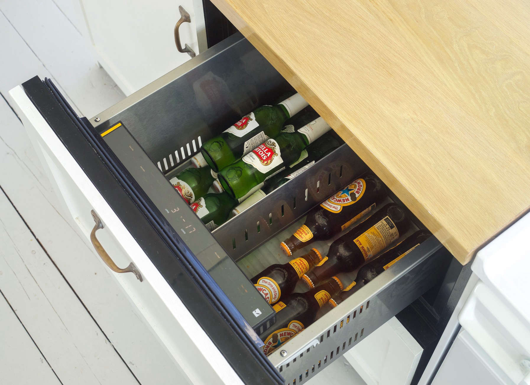 Under-Counter Cold Storage in Falmouth Cottage, Photo by Justine Hand