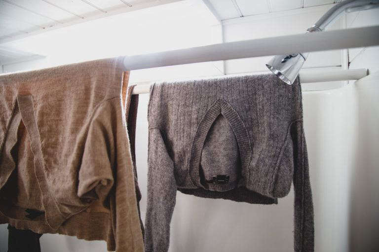 Aha! Hack A DIY Drying Rack that Disappears When Not in Use The