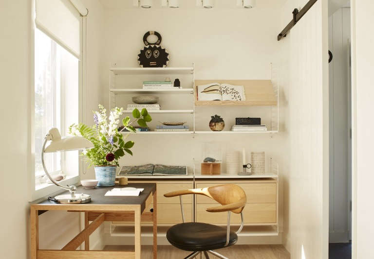 Chilmark Cottage Office Nook Barn Door