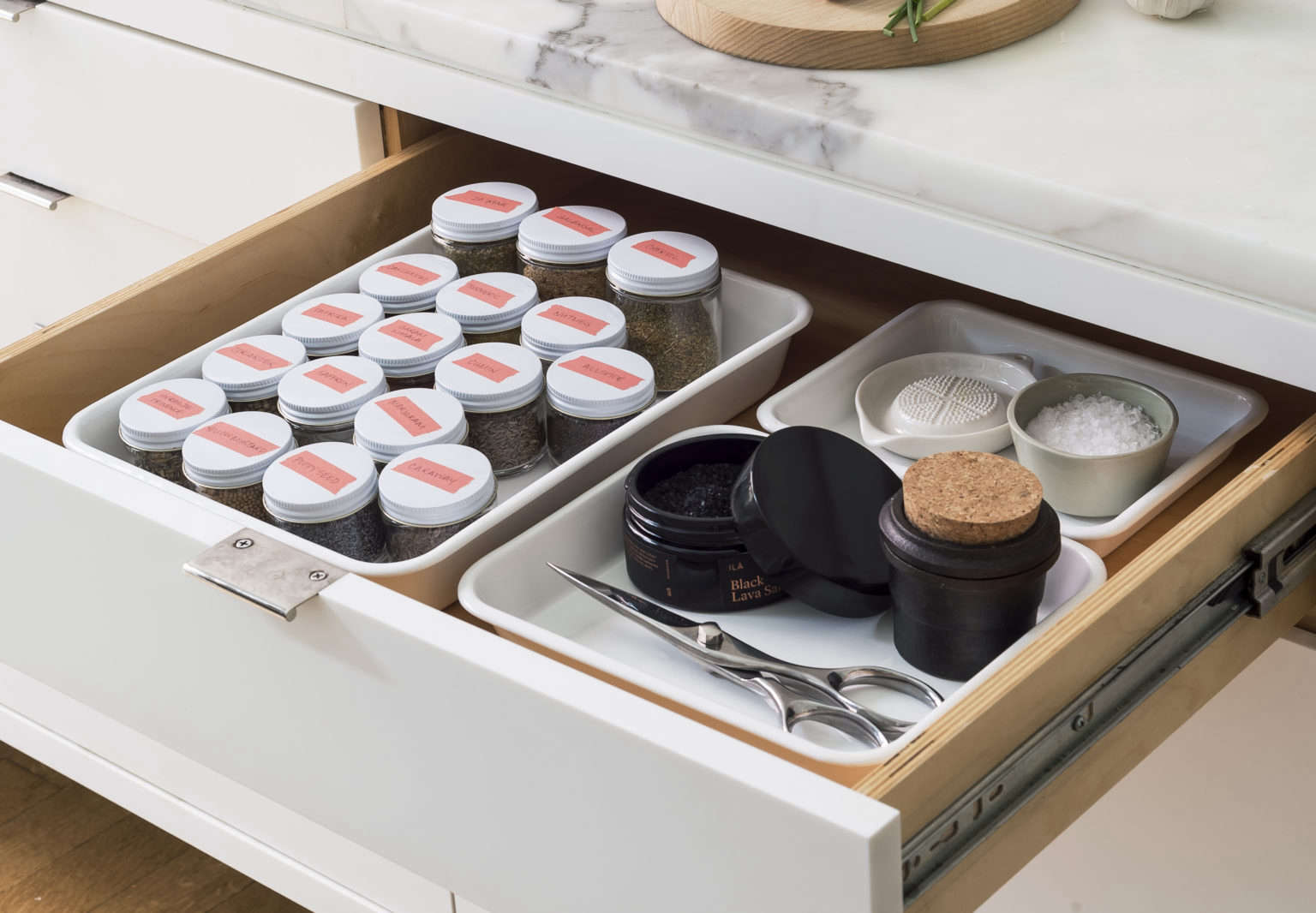 Herb and Spice Drawer Kit Photo Matthew Williams Styling Alexa Hotz