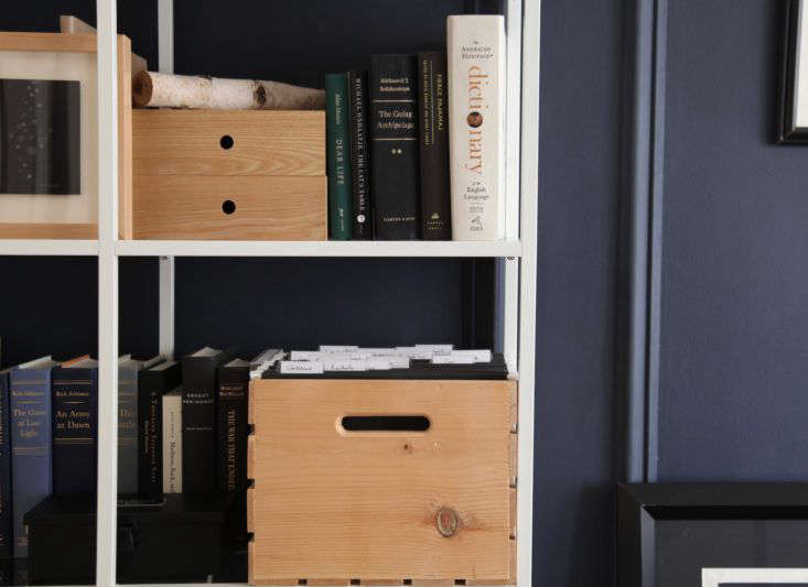 Pine Storage Crate as File Cabinet by Remodelista's The Organized Home 