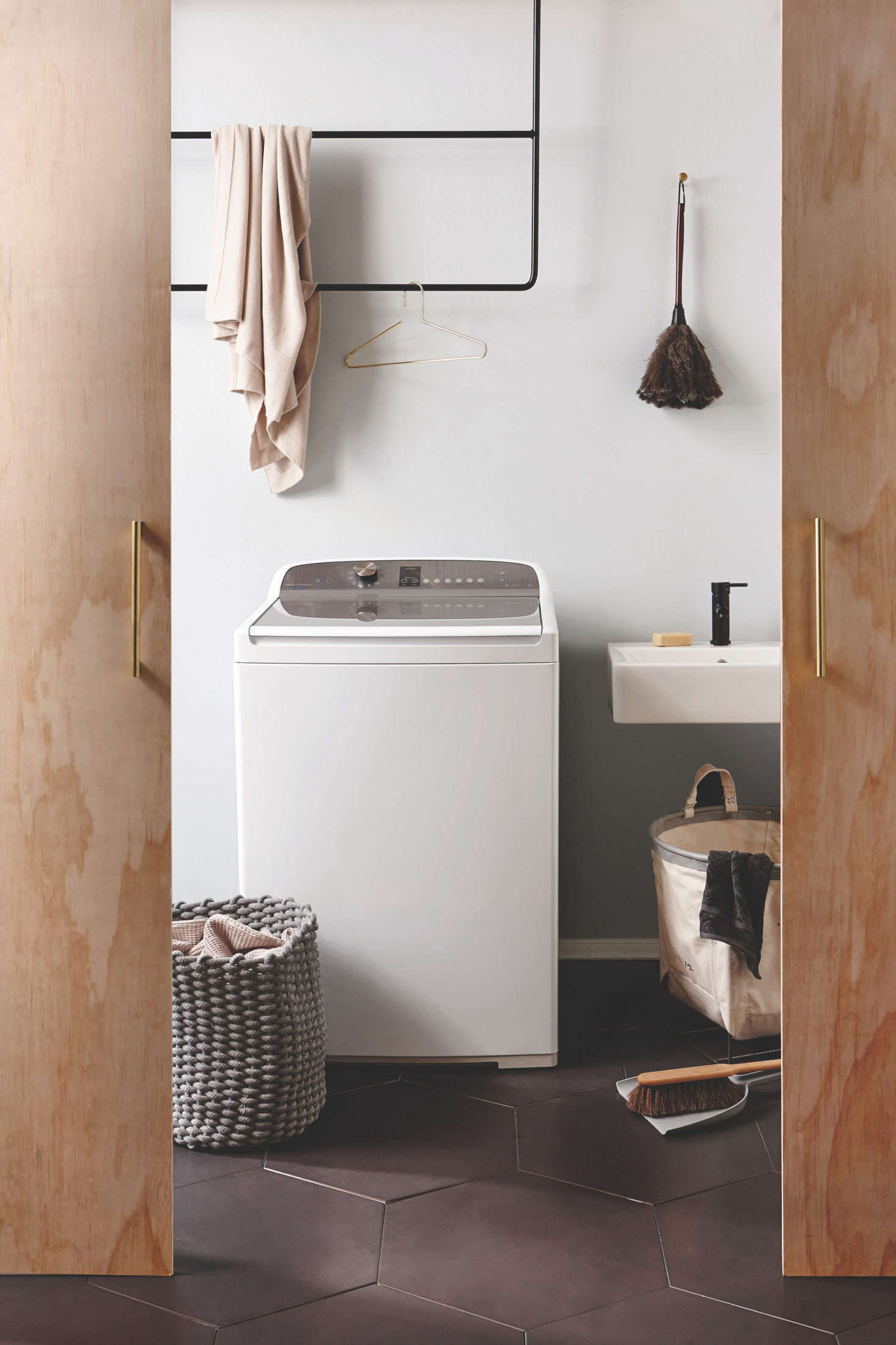 simple modern laundry room designs by Homestyle New Zealand
