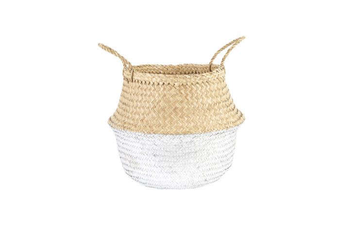 Olli Ella Silver-Dipped Belly Basket