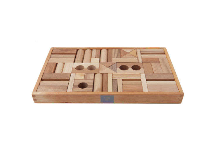 Wooden Story Natural Blocks with Tray