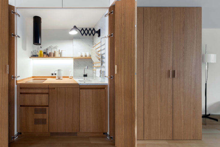 Kitchen in Moscow Apartment by Studio Bazi