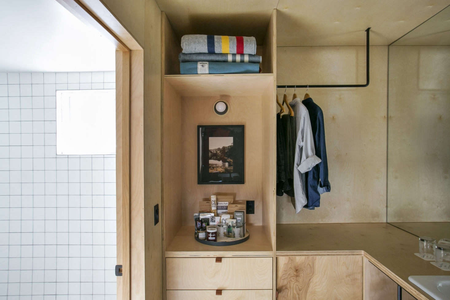 Peg Rail, Pegboard, and other Open Storage Ideas to Steal from Hotels Peg Rail, Pegboard, and other Open Storage Ideas to Steal from Hotels