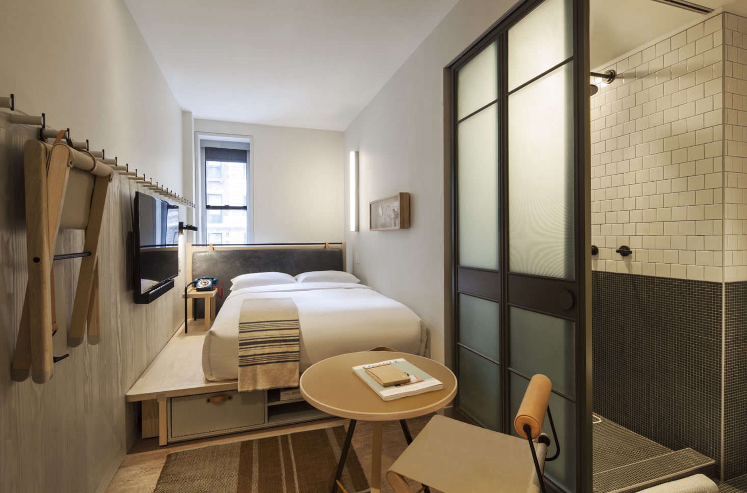 Peg Rail, Pegboard, and other Open Storage Ideas to Steal from Hotels Peg Rail, Pegboard, and other Open Storage Ideas to Steal from Hotels