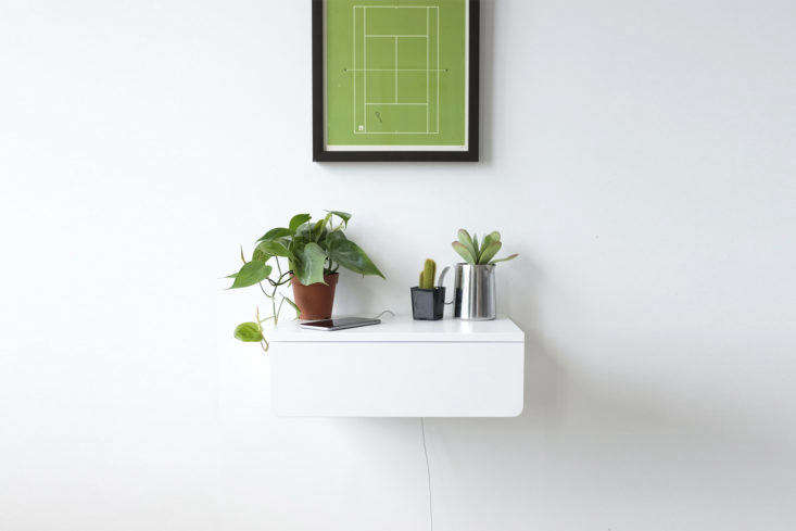 Kroft Buoy Floating Drawer Shelf in White