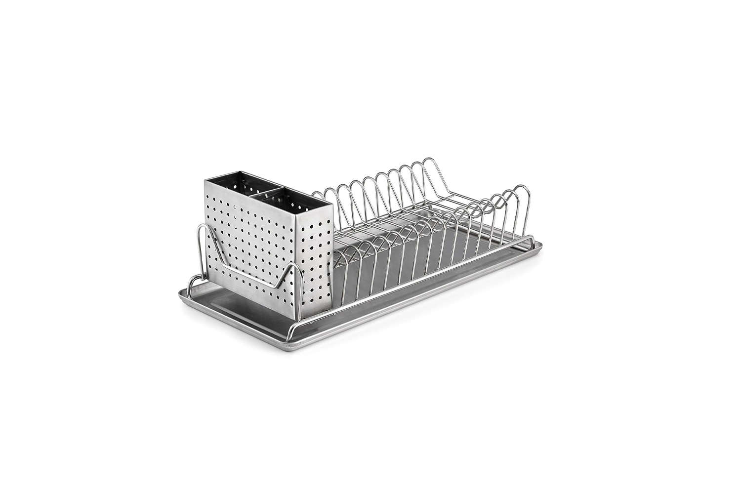 small stainless steel dish rack