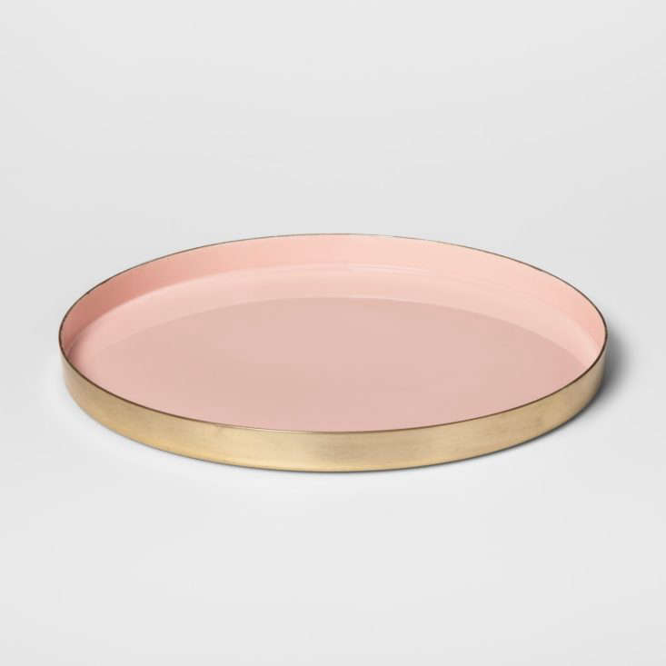 Project 62 Round Enamel Tray in Pink at Target