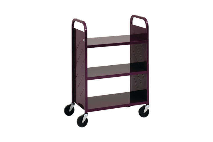 Demco LibraryQuiet 3 Flat Shelf Booktrucks