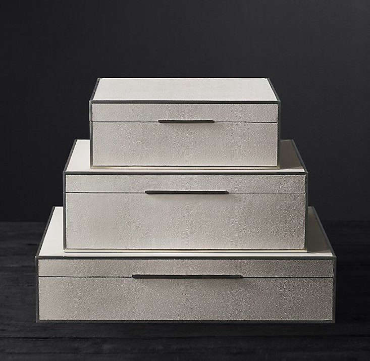 Restoration Hardware Shagreen Box Collection