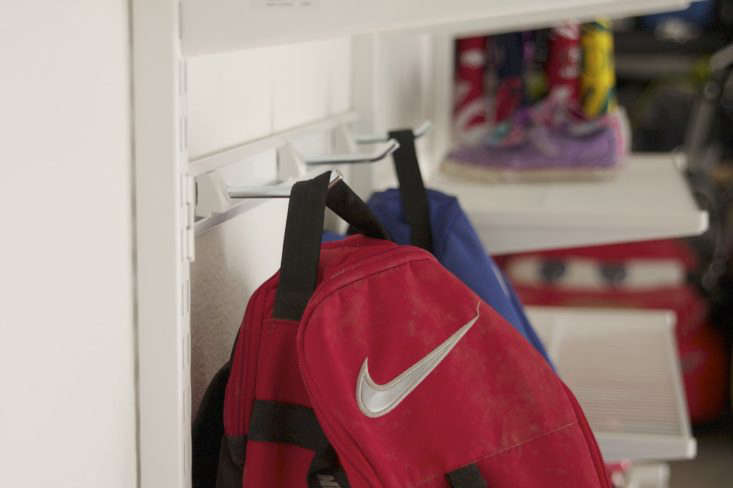 Simply Organized Garage Mudroom 