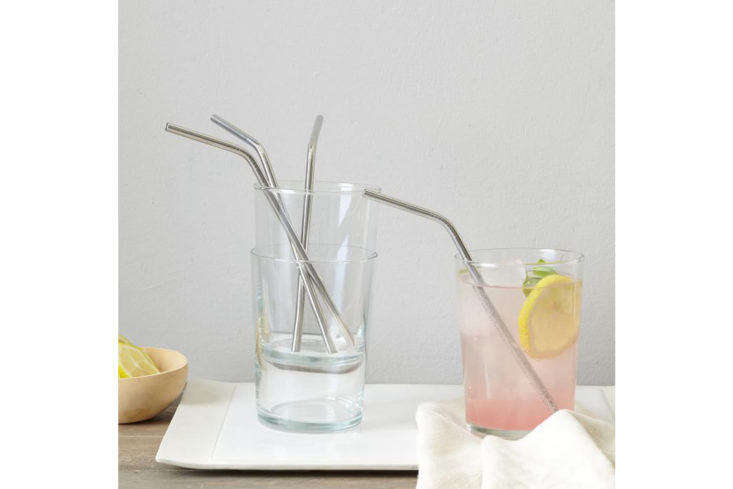 West Elm Metal Bendy Straws