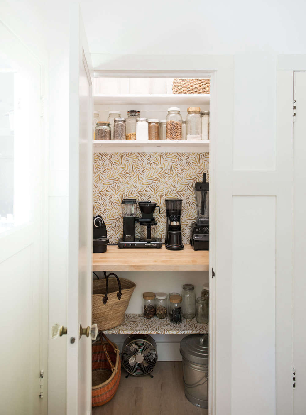 White Wood Homeschool Kitchen Jodi Mockabee Pantry