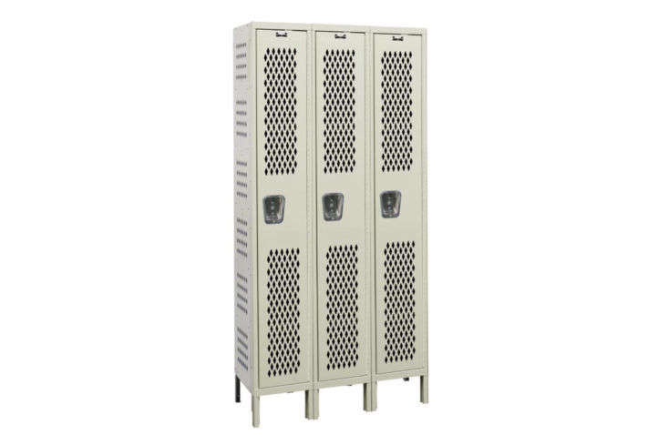 Hallowell Heavy Duty 1 Tier 3 Wide Gym Locker