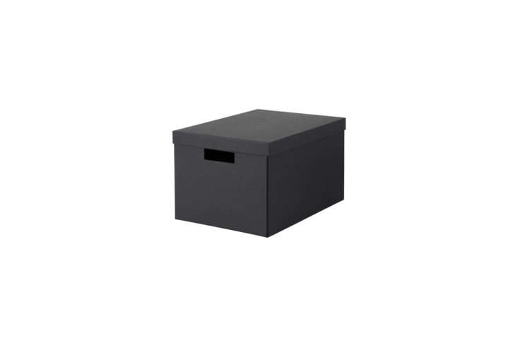 Cardboard Document Storage Boxes Ikea Tjena Black