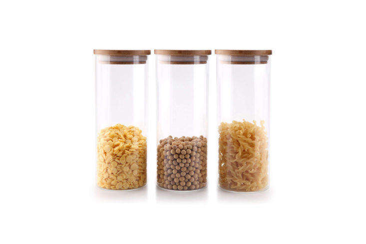 MuciHom Glass Food Storage Canisters on Amazon