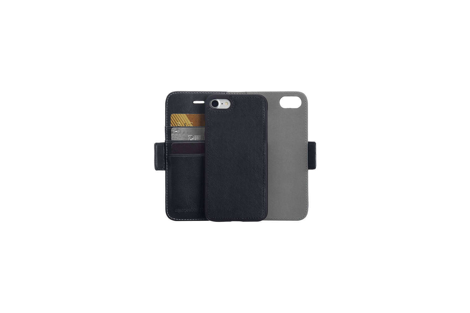 AmazonBasics iPhone Leather Wallet Detachable Case