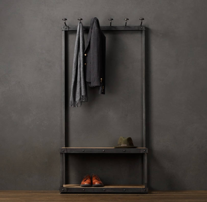 Coat Rack Bench at Restoration Hardware