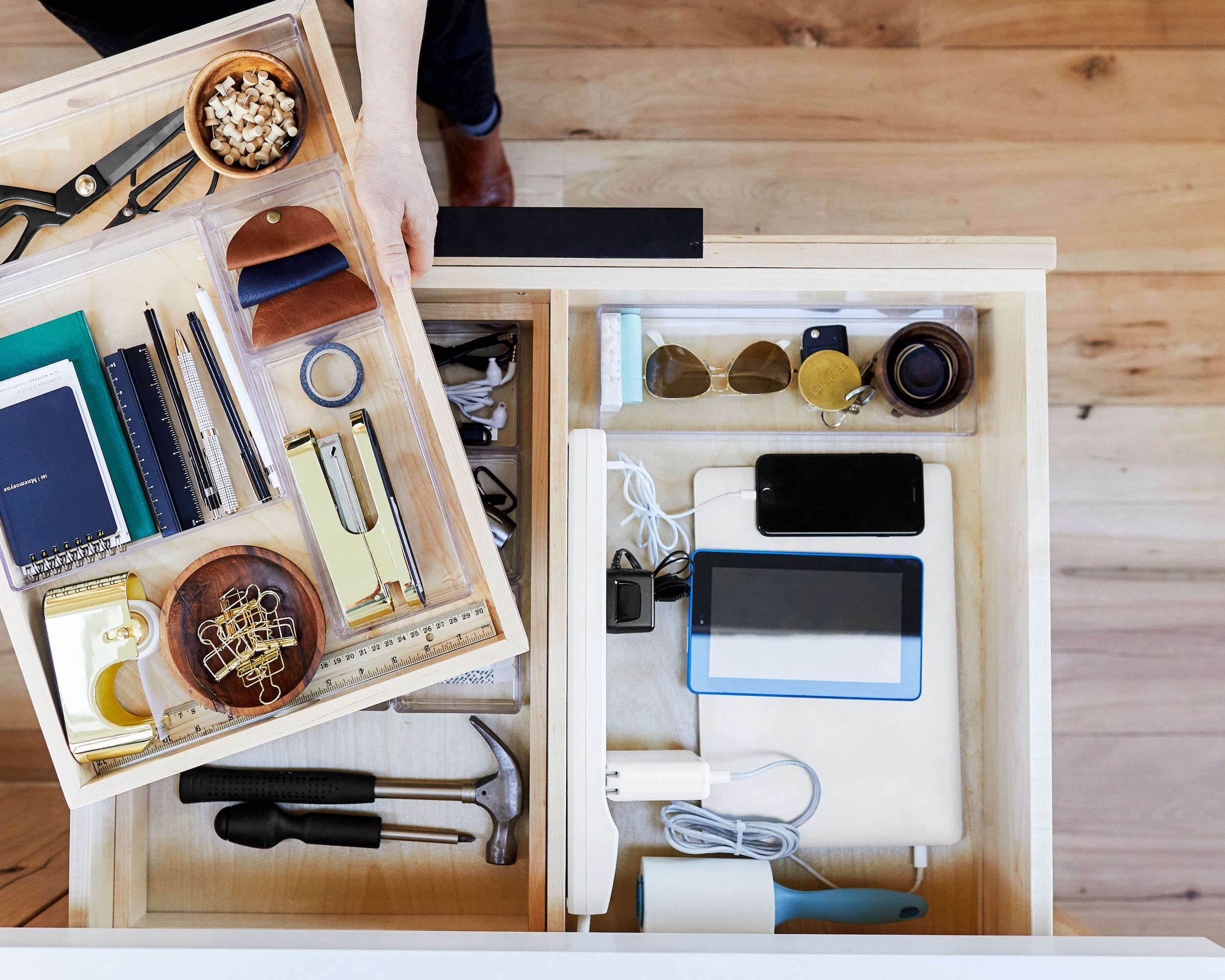 Emily Henderson Mountain House Kitchen Junk Drawer