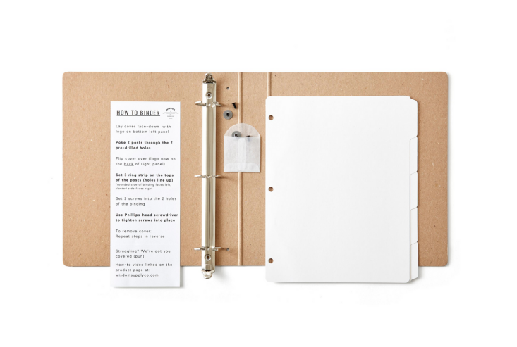 Wisdom Supply Co. Zero-Waste Binder Kit