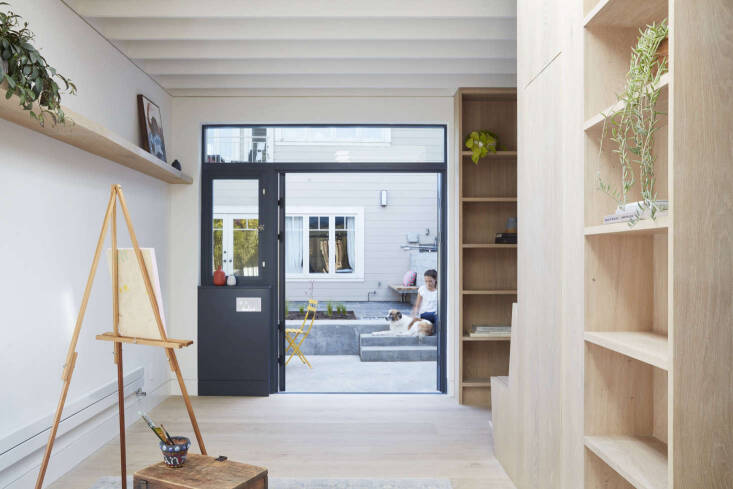 In San Francisco, a backyard shed is transformed into a 270-square-foot painter’s studio by firm Bach Architecture. See more in Before & After: A Tiny Backyard Painting Studio Transformed. Photograph by Mariko Reed.