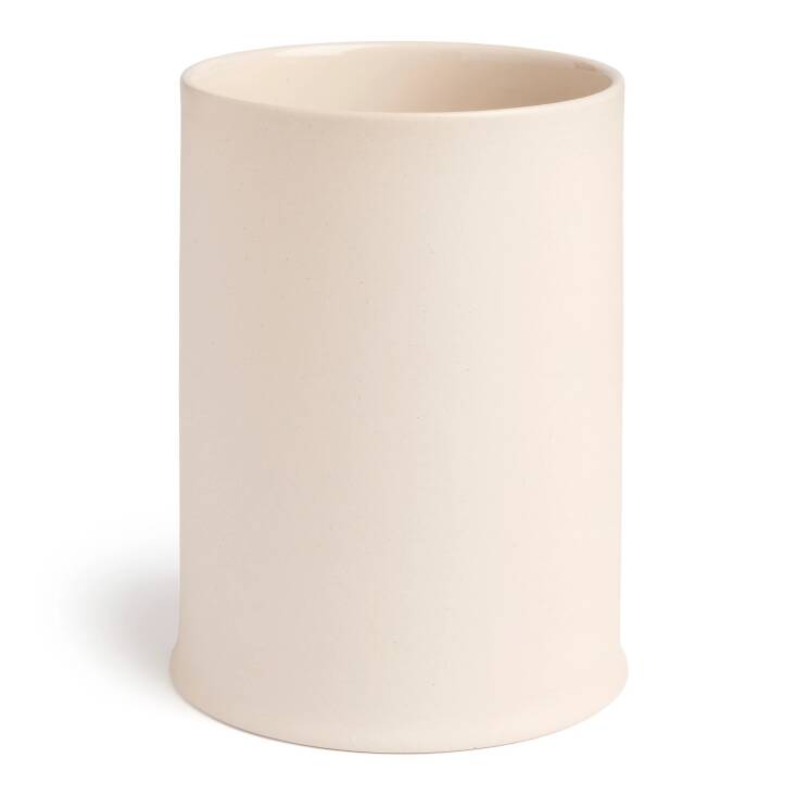 From UK design store Freight, this earthenware utensil jar is glazed on the interior and unglazed on the exterior for a lovely contrast. 15.5 cm H x 10.5 cm diameter; £33.00